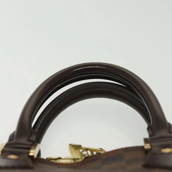 LOUIS VUITTON Damier Ebene Alma Hand Bag N51131 LV Auth 140459 - Picture 9 of 16